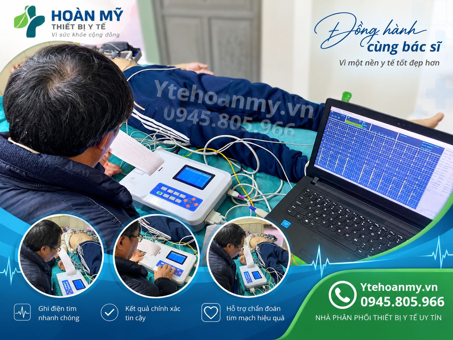 M&aacute;y điện tim Contec ECG 300G